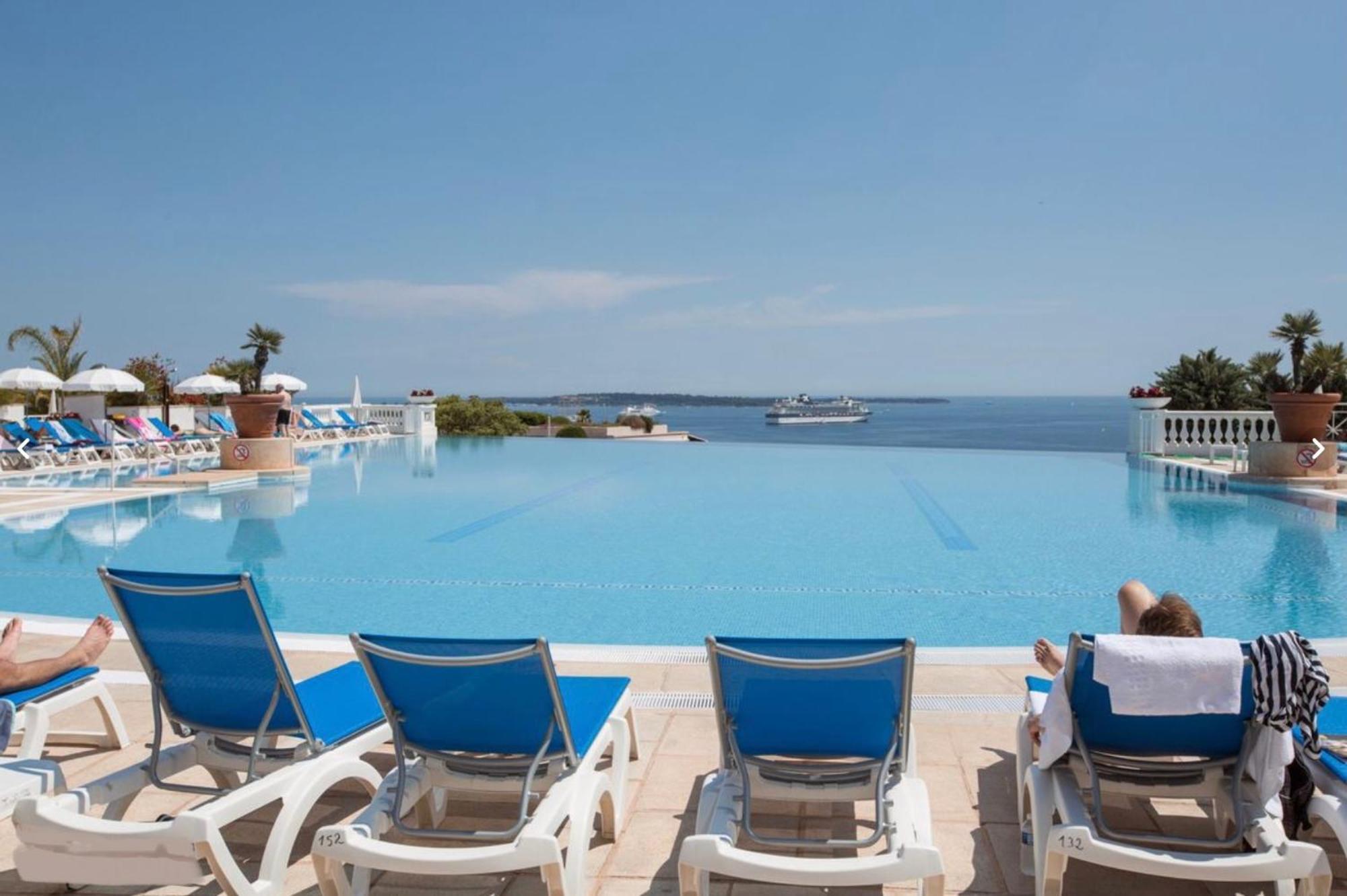 Exceptionnel Sur Cannes Vue Mer Piscine Exterior foto